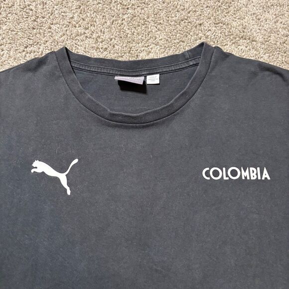 Vintage Puma Colombia Soccer T-Shirt Mens Large Graphic Print Football Y2K Tee - Picture 5 of 8